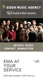Mobile Screenshot of eidenmusicagency.com